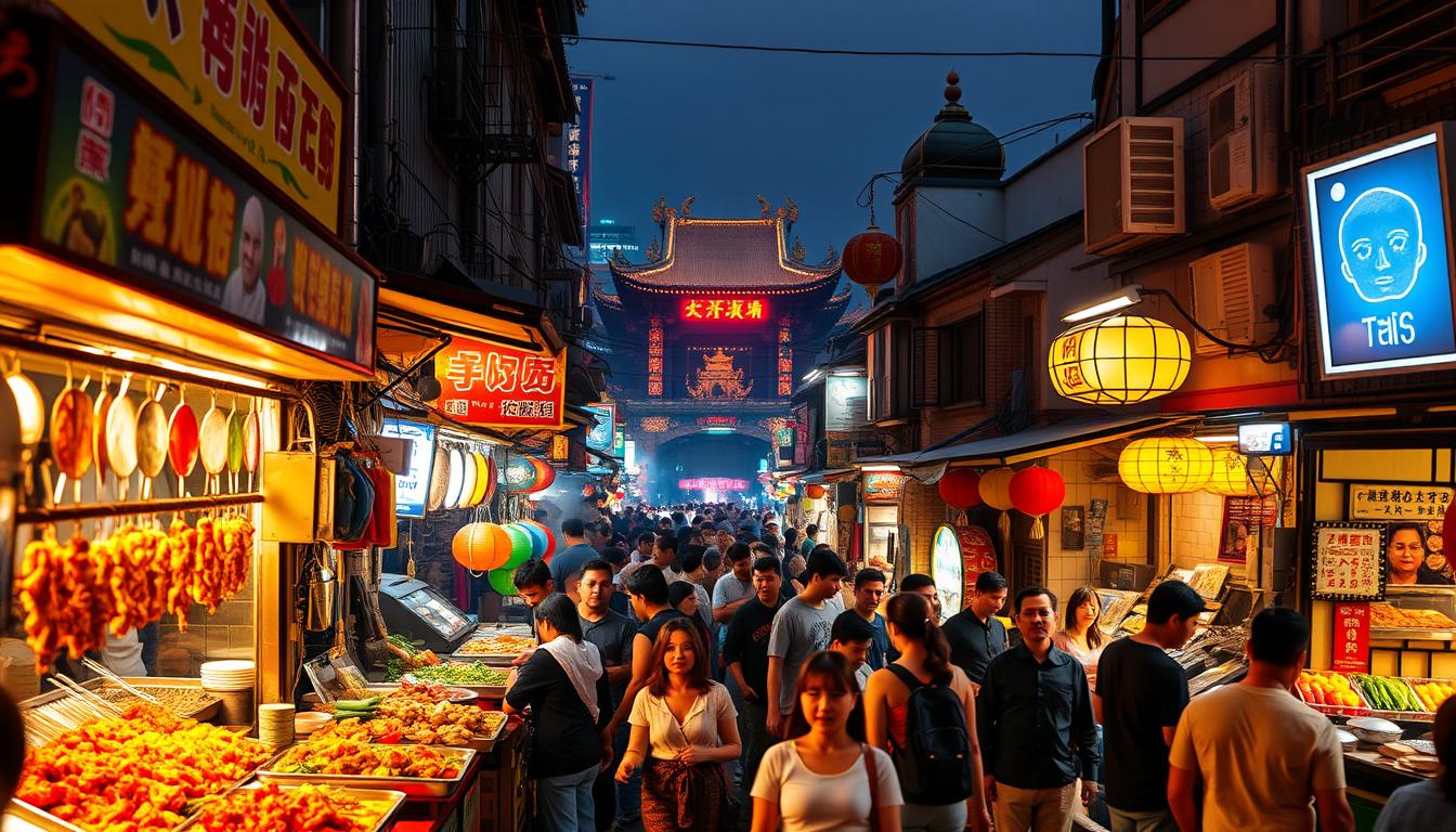 Asian street food culture