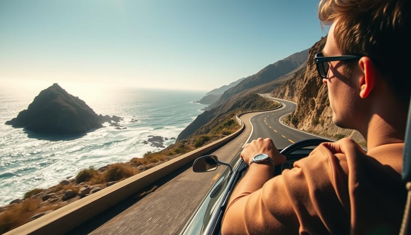 California Highway One travel moment