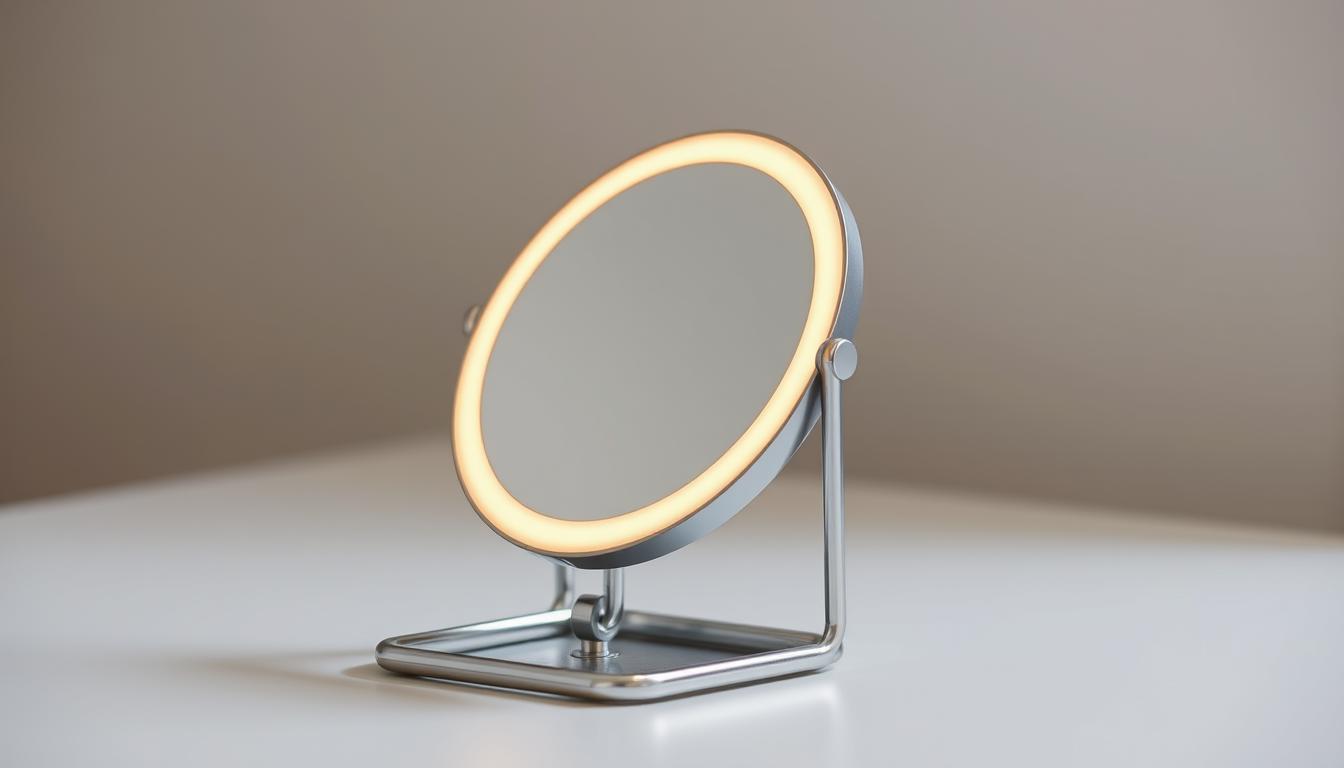 LED travel mirror