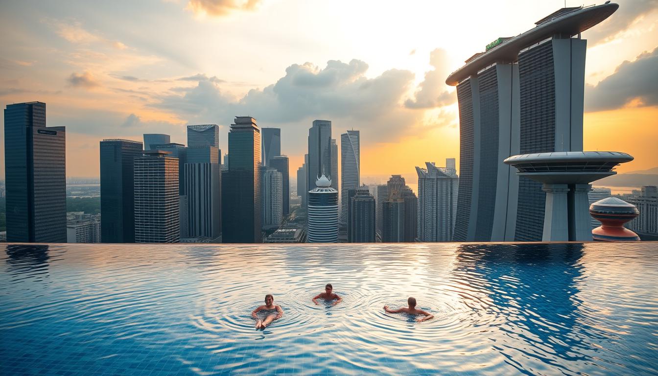 Marina Bay Sands rooftop pool