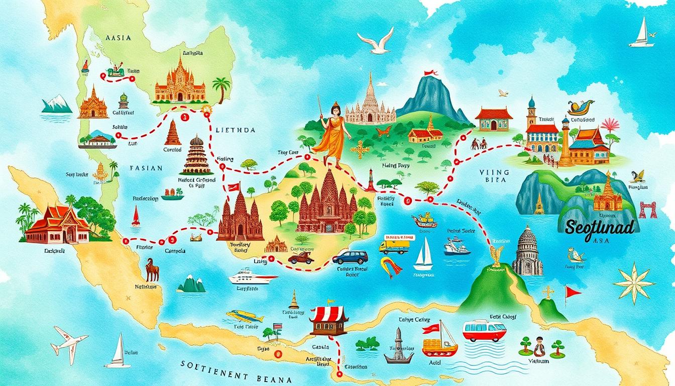 My 3 month Southeast Asia route with budget breakdown