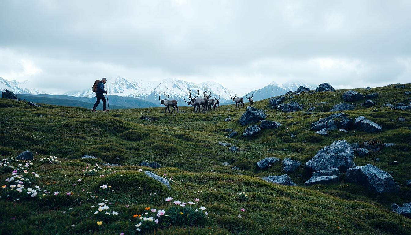 Norway tundra hiking