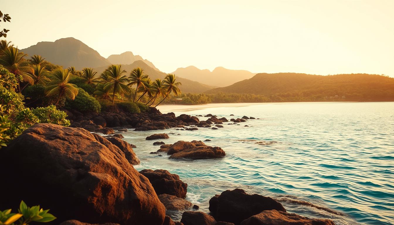 Rodrigues Island coastline