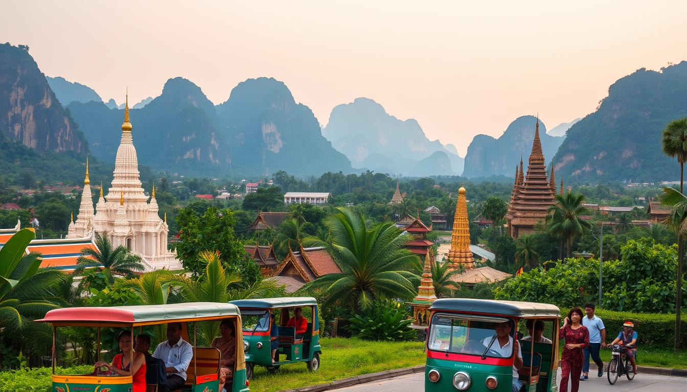 Thailand and Laos travel destinations