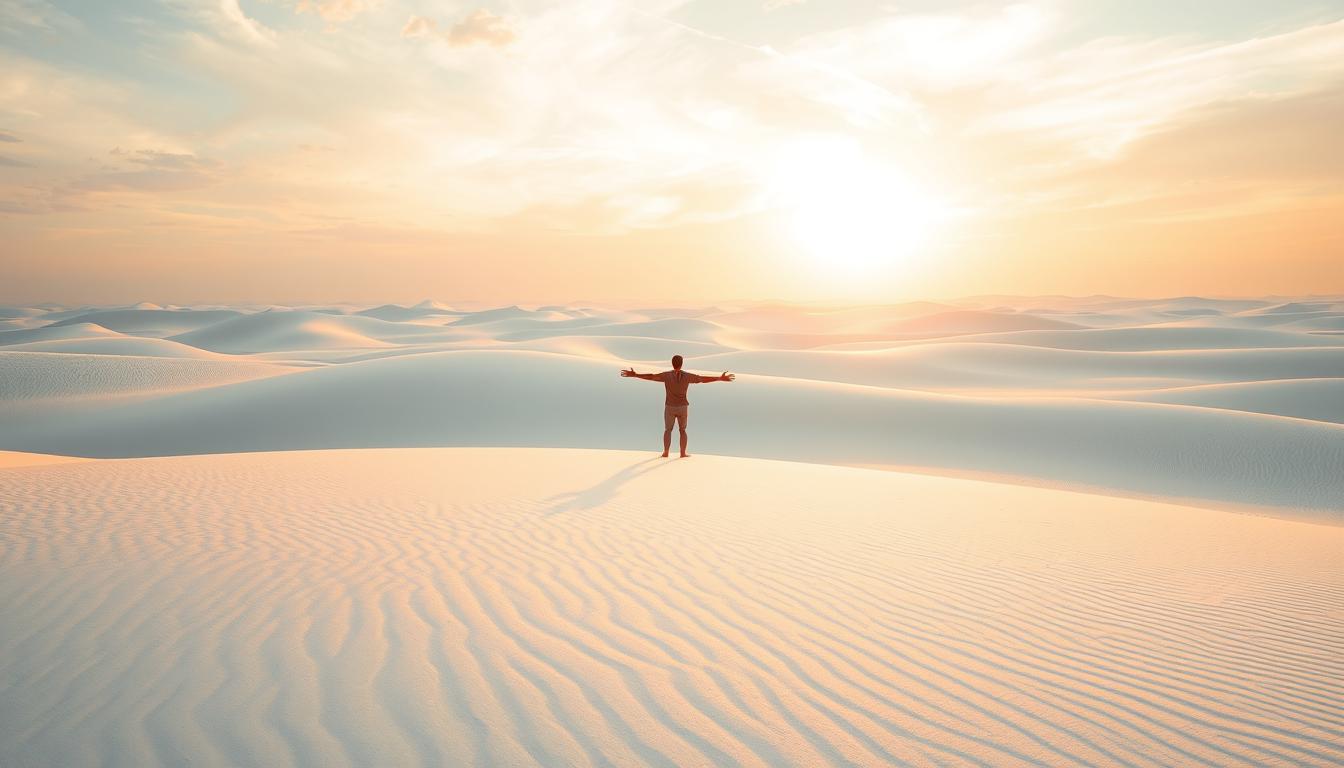 White Sands National Monument healing moment