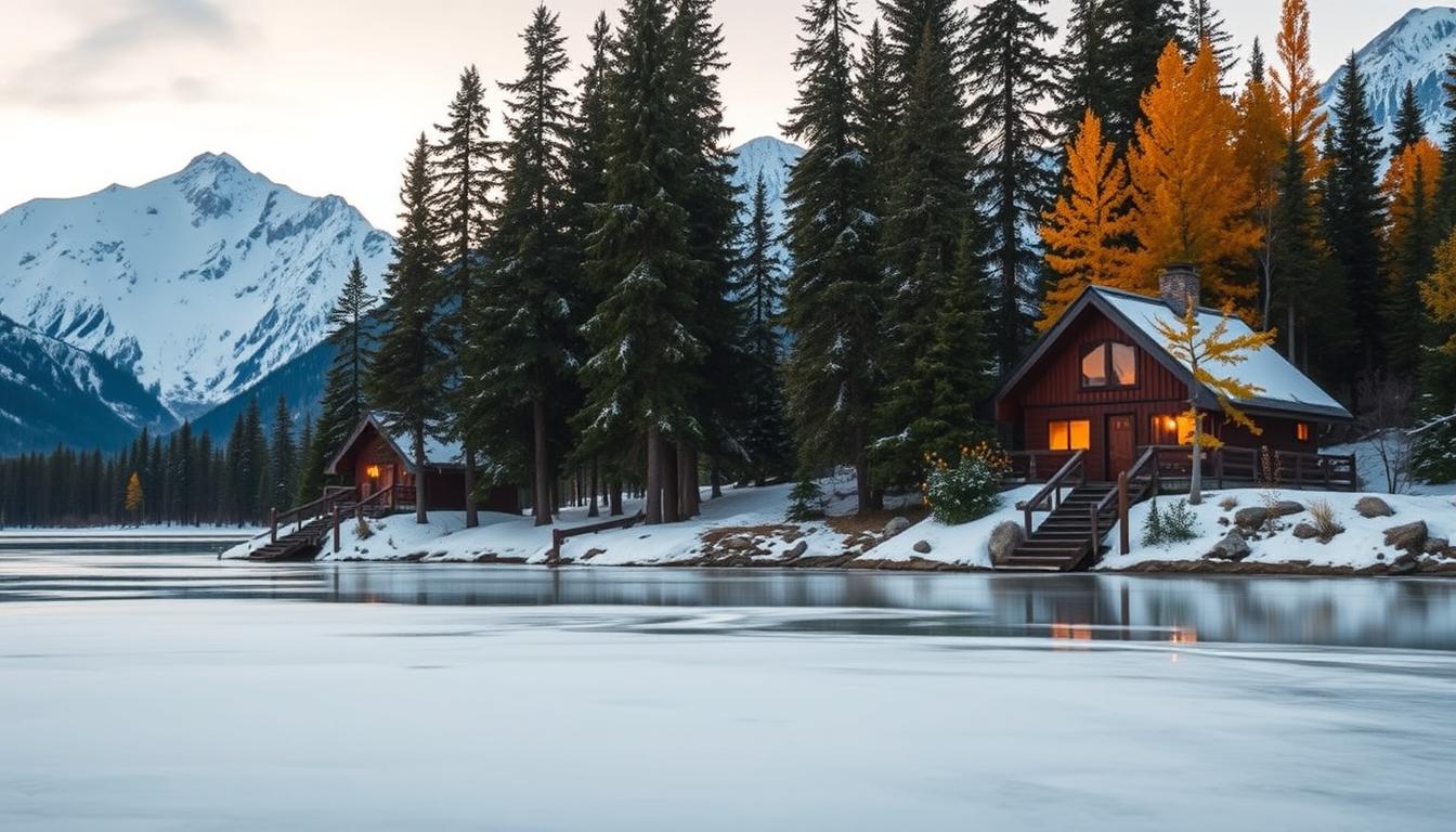 alaska winter summer cabins