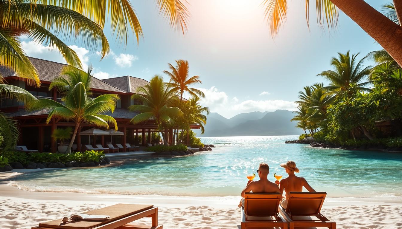 beachfront resort in Hawaii