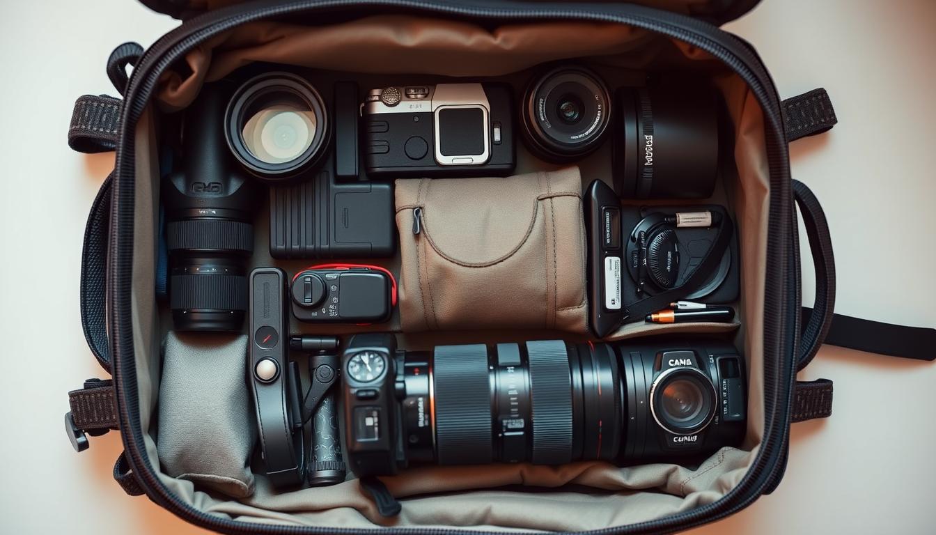 camera bag organization