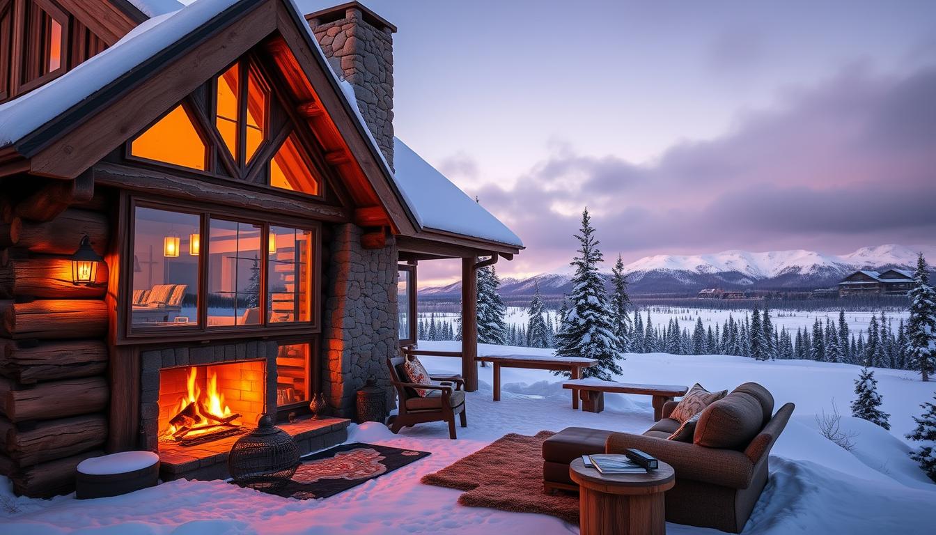 cosy alaskan log cabin fairbanks