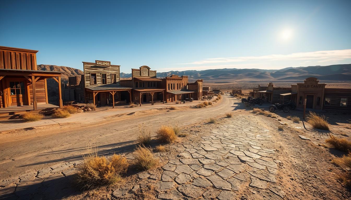 deserted gold mining town