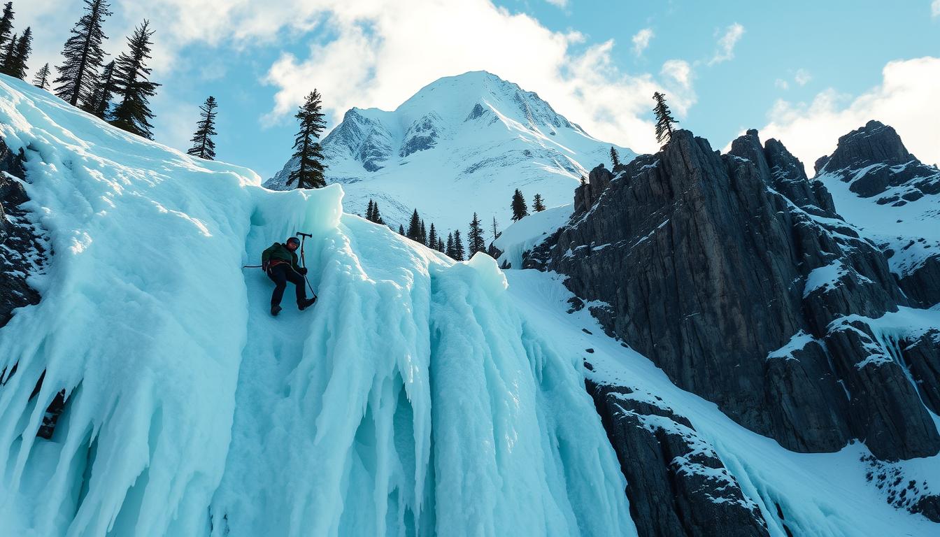 ice climbing in Alaska