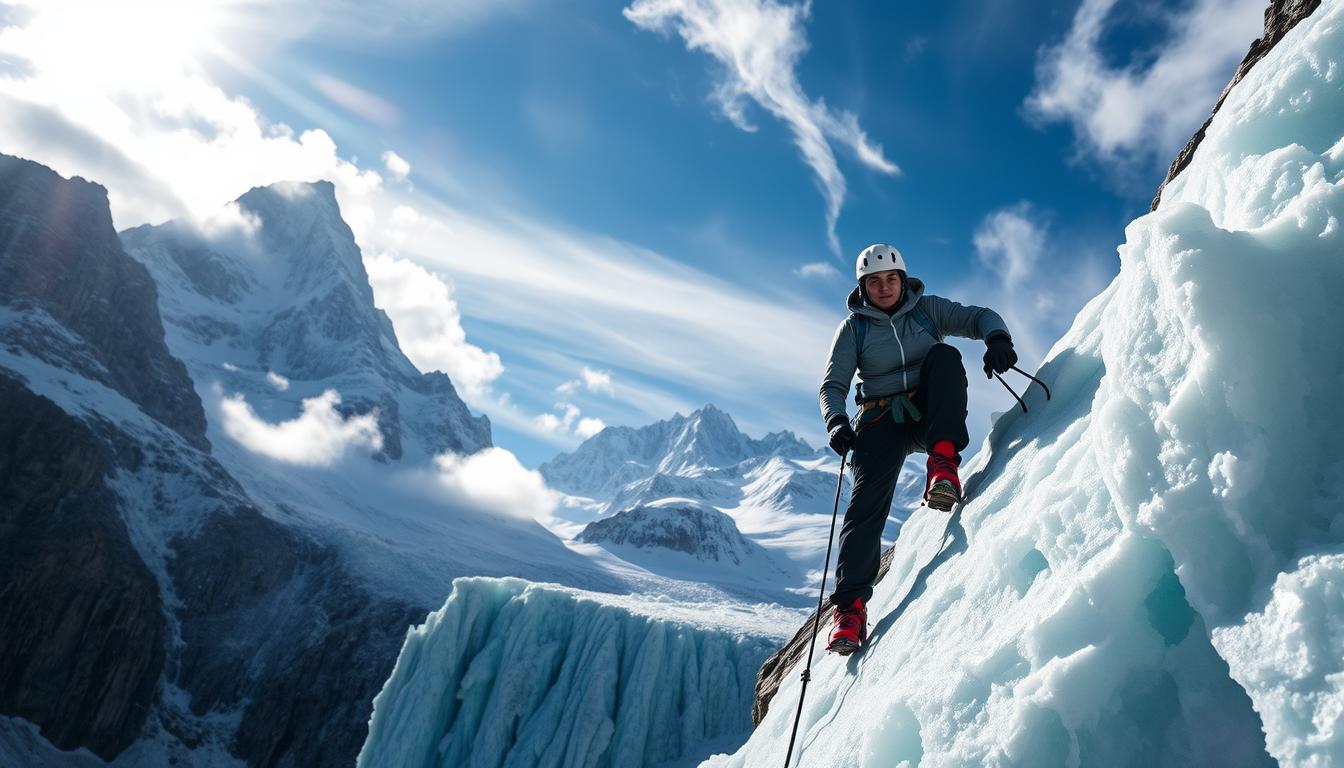 ice climbing in the Canadian Rockies