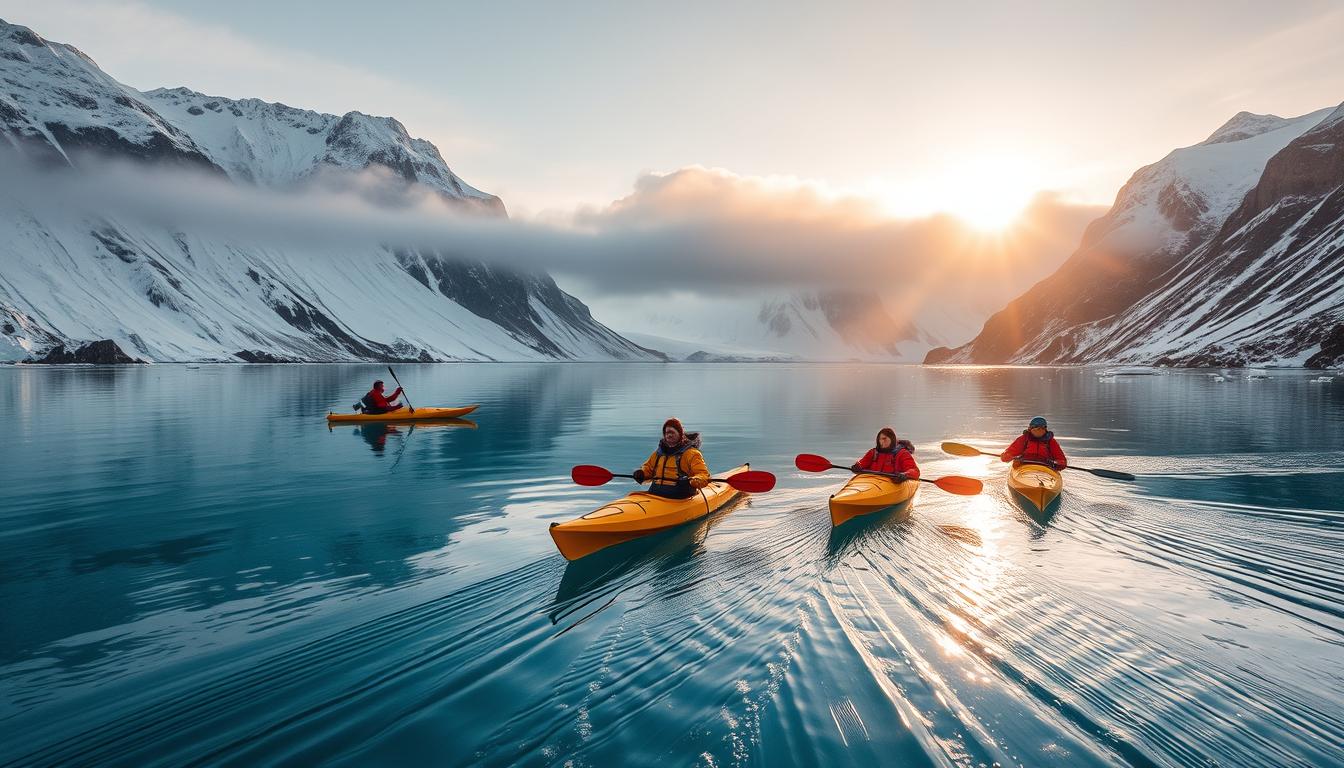 kayaking in Greenland