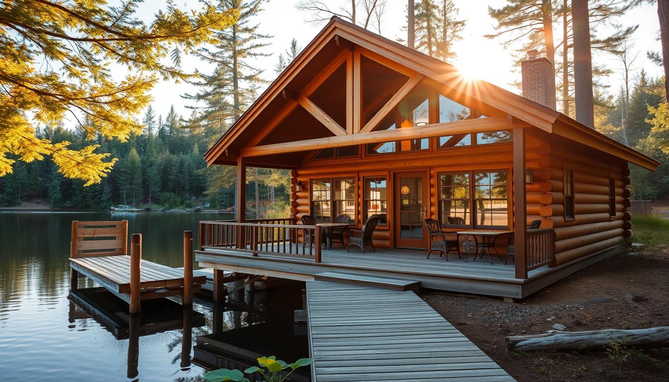 lakeside cabin rentals in Michigan