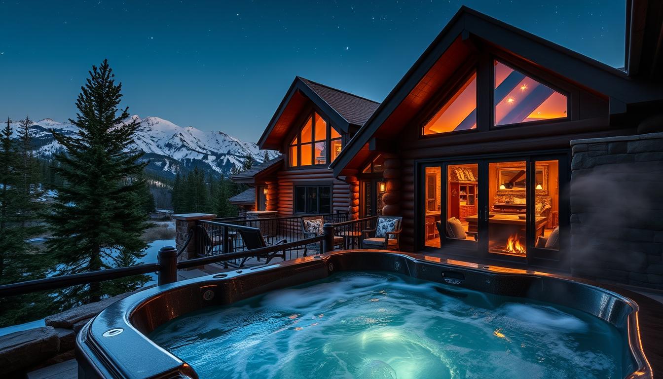 luxury cabins with hot tubs