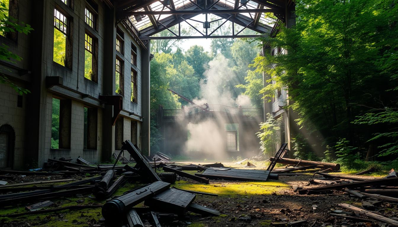 military warehouse ruin