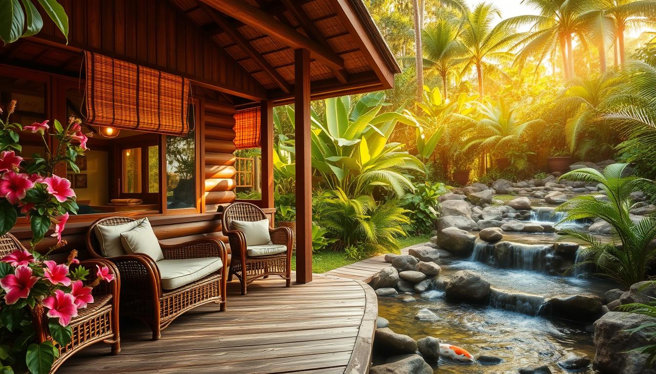 rustic Hawaiian stay