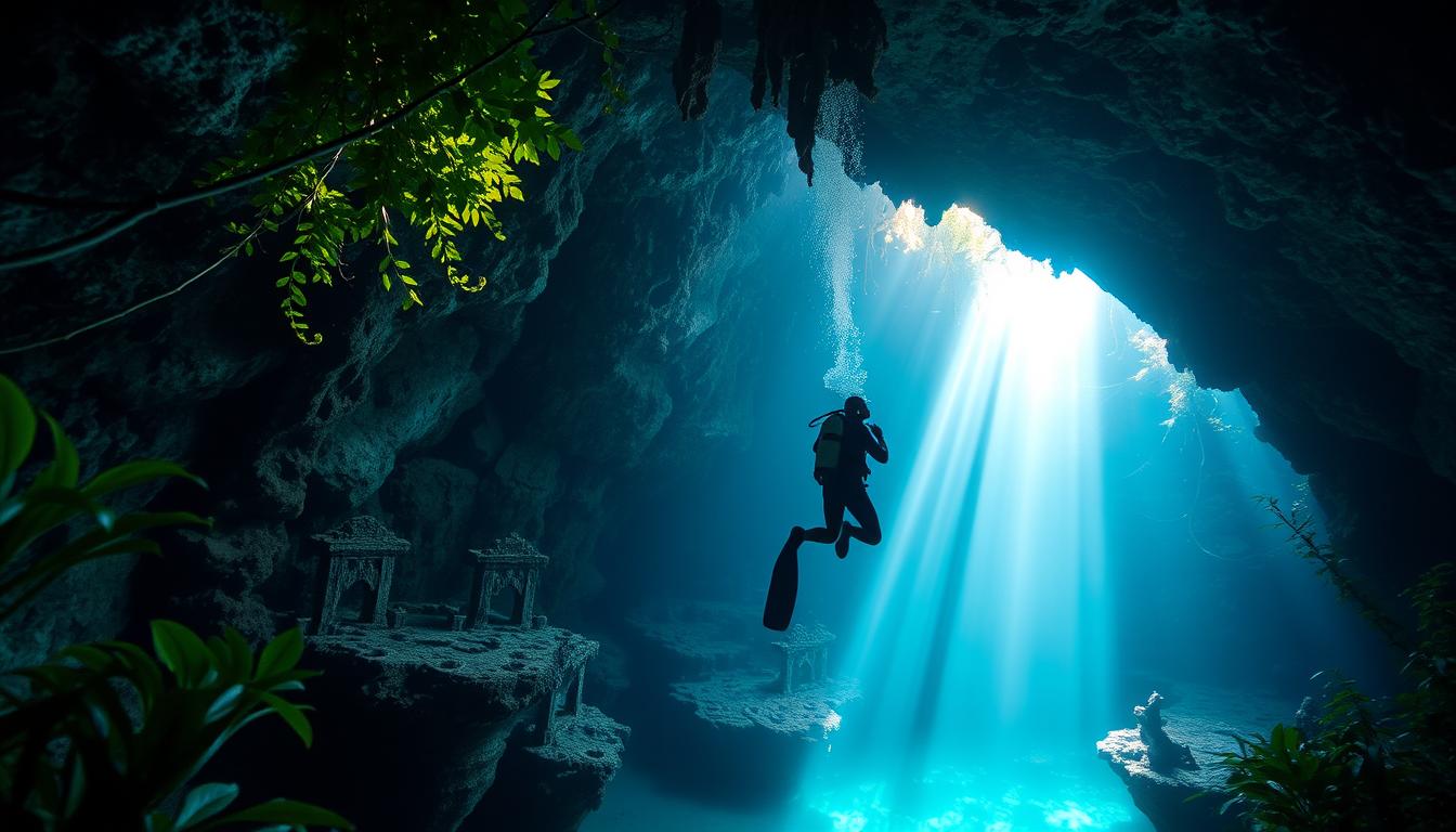 scuba diving in cenotes