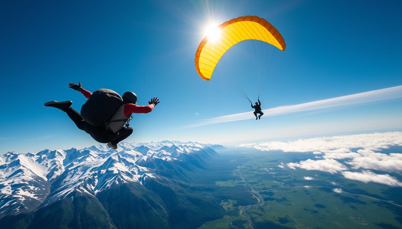 skydiving in New Zealand
