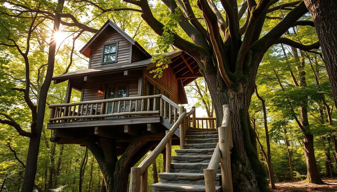 unique treehouse in Kentucky